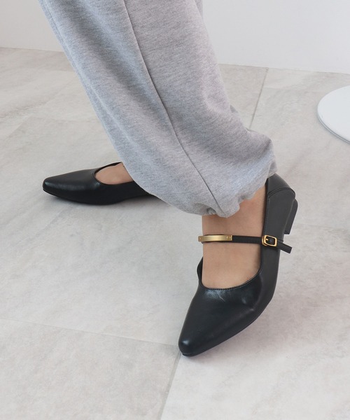 Futier land（フューティアランド）の「メタルモチーフストラップパンプス（パンプス・レディース・ブラウン/ブラック/アイボリー・36/37/38/39/40）」の12枚目の写真