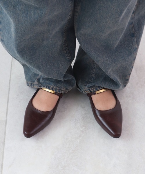 Futier land（フューティアランド）の「メタルモチーフストラップパンプス（パンプス・レディース・ブラウン/ブラック/アイボリー・36/37/38/39/40）」の19枚目の写真