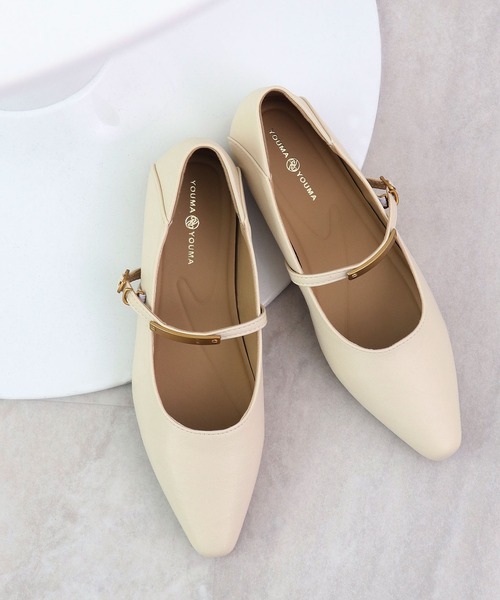 Futier land（フューティアランド）の「メタルモチーフストラップパンプス（パンプス・レディース・ブラウン/ブラック/アイボリー・36/37/38/39/40）」の9枚目の写真