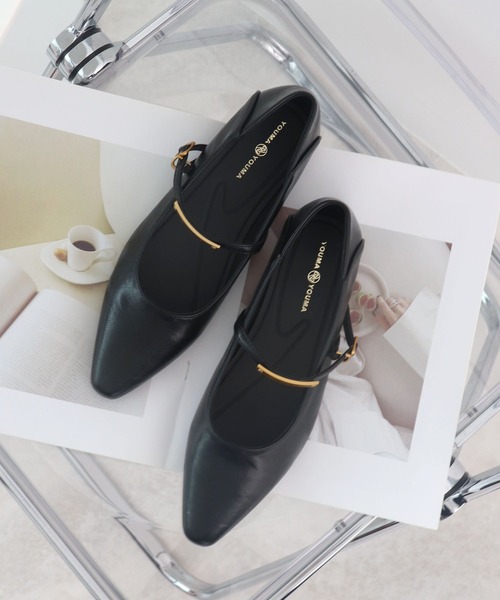 Futier land（フューティアランド）の「メタルモチーフストラップパンプス（パンプス・レディース・ブラウン/ブラック/アイボリー・36/37/38/39/40）」の15枚目の写真