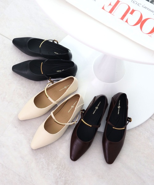 Futier land（フューティアランド）の「メタルモチーフストラップパンプス（パンプス・レディース・ブラウン/ブラック/アイボリー・36/37/38/39/40）」の21枚目の写真