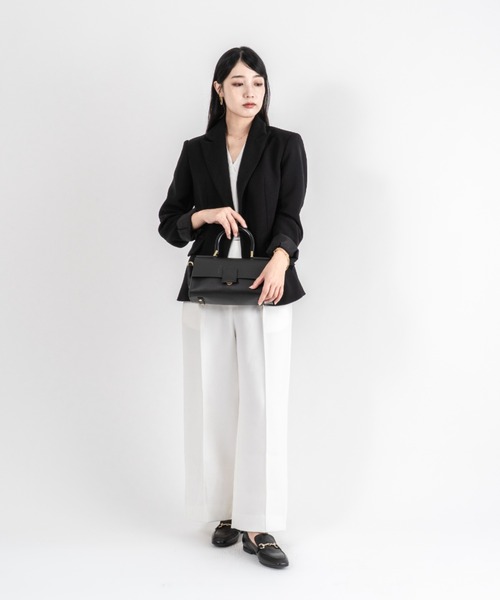 LORISTELLA(ロリステッラ)の「【LORISTELLA/ロリステッラ】2WAY レザー ハンドバッグ ショルダーバッグ ワンハンドルバッグ BETH イタリア製(ショルダーバッグ・レディース・ブラック・FREE)」の8枚目の写真