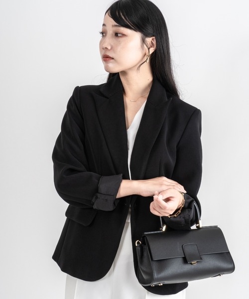 LORISTELLA(ロリステッラ)の「【LORISTELLA/ロリステッラ】2WAY レザー ハンドバッグ ショルダーバッグ ワンハンドルバッグ BETH イタリア製(ショルダーバッグ・レディース・ブラック・FREE)」の2枚目の写真