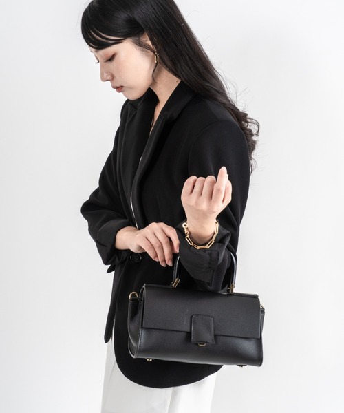 LORISTELLA(ロリステッラ)の「【LORISTELLA/ロリステッラ】2WAY レザー ハンドバッグ ショルダーバッグ ワンハンドルバッグ BETH イタリア製(ショルダーバッグ・レディース・ブラック・FREE)」の3枚目の写真