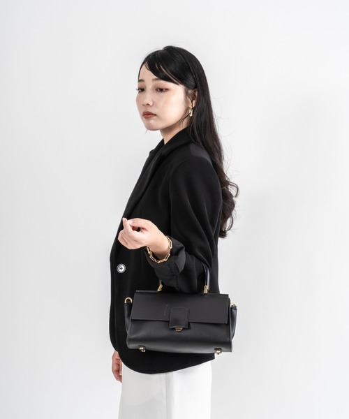 LORISTELLA(ロリステッラ)の「【LORISTELLA/ロリステッラ】2WAY レザー ハンドバッグ ショルダーバッグ ワンハンドルバッグ BETH イタリア製(ショルダーバッグ・レディース・ブラック・FREE)」の4枚目の写真