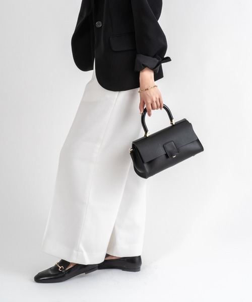 LORISTELLA(ロリステッラ)の「【LORISTELLA/ロリステッラ】2WAY レザー ハンドバッグ ショルダーバッグ ワンハンドルバッグ BETH イタリア製(ショルダーバッグ・レディース・ブラック・FREE)」の5枚目の写真