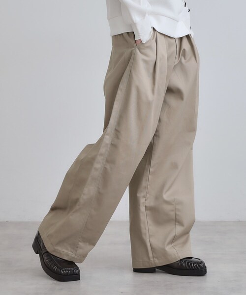 tk.TAKEO KIKUCHI（ティーケータケオキクチ）の「バギーチノパンツ（その他パンツ・メンズ・ブラック/ベージュ・01/02/03）」の10枚目の写真