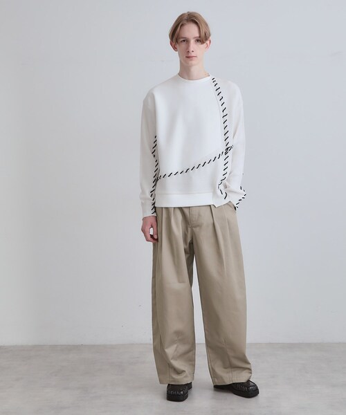 tk.TAKEO KIKUCHI（ティーケータケオキクチ）の「バギーチノパンツ（その他パンツ・メンズ・ブラック/ベージュ・01/02/03）」の12枚目の写真