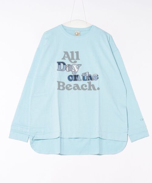 Ocean Pacific(オーシャンパシフィック)の「【OP:オーピー】レディースロングスリーブシャツ/ラウンドヘム(Tシャツ/カットソー・レディース・ピンク/イエロー/サックスブルー・MEDIUM/LARGE)」の5枚目の写真