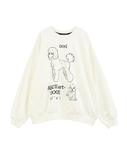 Candy Stripper（キャンディストリッパー）の「ASCII ART スウェット（スウェット・レディース・ネイビー/ピンク/オフホワイト・FREE）」の2枚目の写真