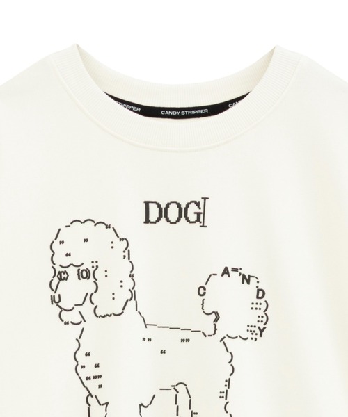 Candy Stripper（キャンディストリッパー）の「ASCII ART スウェット（スウェット・レディース・ネイビー/ピンク/オフホワイト・FREE）」の5枚目の写真