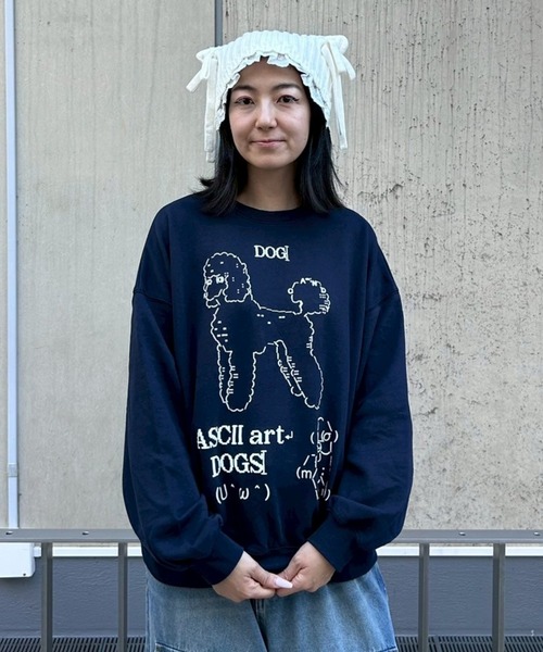 Candy Stripper（キャンディストリッパー）の「ASCII ART スウェット（スウェット・レディース・ネイビー/ピンク/オフホワイト・FREE）」の16枚目の写真