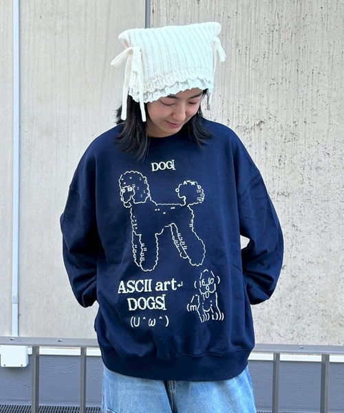 Candy Stripper（キャンディストリッパー）の「ASCII ART スウェット（スウェット・レディース・ネイビー/ピンク/オフホワイト・FREE）」の17枚目の写真