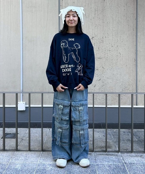 Candy Stripper（キャンディストリッパー）の「ASCII ART スウェット（スウェット・レディース・ネイビー/ピンク/オフホワイト・FREE）」の19枚目の写真