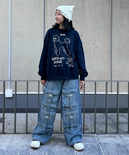 Candy Stripper（キャンディストリッパー）の「ASCII ART スウェット（スウェット・レディース・ネイビー/ピンク/オフホワイト・FREE）」の20枚目の写真