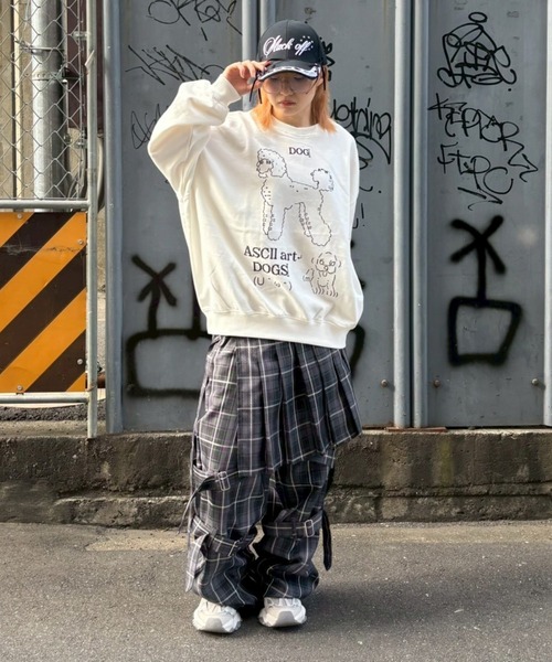 Candy Stripper（キャンディストリッパー）の「ASCII ART スウェット（スウェット・レディース・ネイビー/ピンク/オフホワイト・FREE）」の13枚目の写真