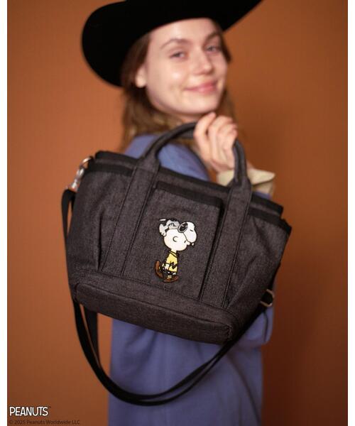PEANUTS（ピーナッツ）の「《AVIREX × PEANUTS》DENIM MINI TOTE BAG / デニムミニトートバッグ / ピーナッツ / アヴィレックス（トートバッグ・レディース・ブラック・F）」の21枚目の写真