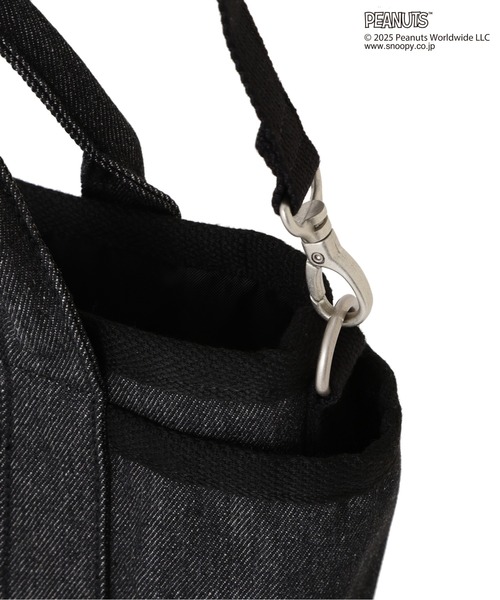 PEANUTS（ピーナッツ）の「《AVIREX × PEANUTS》DENIM MINI TOTE BAG / デニムミニトートバッグ / ピーナッツ / アヴィレックス（トートバッグ・レディース・ブラック・F）」の5枚目の写真