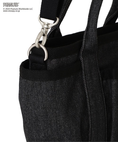 PEANUTS（ピーナッツ）の「《AVIREX × PEANUTS》DENIM MINI TOTE BAG / デニムミニトートバッグ / ピーナッツ / アヴィレックス（トートバッグ・レディース・ブラック・F）」の9枚目の写真