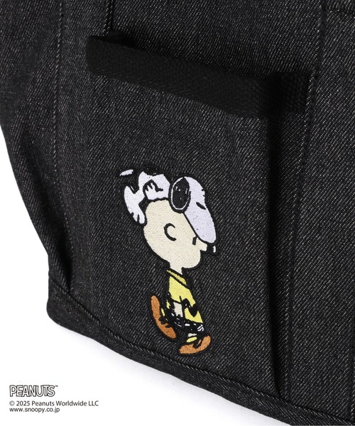PEANUTS（ピーナッツ）の「《AVIREX × PEANUTS》DENIM MINI TOTE BAG / デニムミニトートバッグ / ピーナッツ / アヴィレックス（トートバッグ・レディース・ブラック・F）」の12枚目の写真