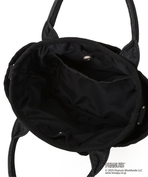 PEANUTS（ピーナッツ）の「《AVIREX × PEANUTS》DENIM MINI TOTE BAG / デニムミニトートバッグ / ピーナッツ / アヴィレックス（トートバッグ・レディース・ブラック・F）」の15枚目の写真