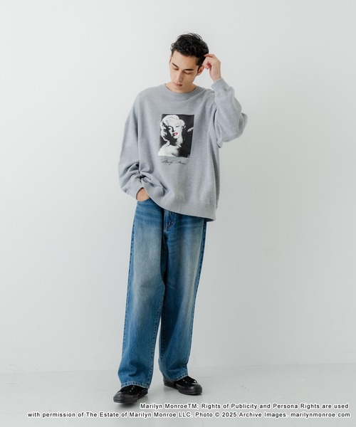 GOOD ROCK SPEED（グッドロックスピード）の「『別注』GOOD ROCK SPEED×URBAN RESEARCH　MARILYN MONROE SWEAT（スウェット・メンズ・ブラック/グレー・LARGE/MEDIUM）」の12枚目の写真
