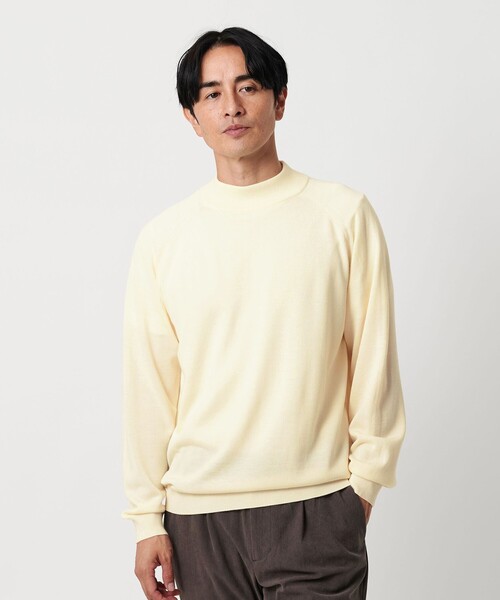 BEAUTY&YOUTH UNITED ARROWS(ビューティーアンドユースユナイテッドアローズ)の「SUPER130 ウール タートル ニット ウォッシャブル(ニット/セーター・メンズ・ダークグレー/ベージュ/オフホワイト/ブラック・M/L/S/XL)」の1枚目の写真