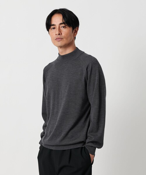 BEAUTY&YOUTH UNITED ARROWS(ビューティーアンドユースユナイテッドアローズ)の「SUPER130 ウール タートル ニット ウォッシャブル(ニット/セーター・メンズ・ダークグレー/ベージュ/オフホワイト/ブラック・M/L/S/XL)」の5枚目の写真