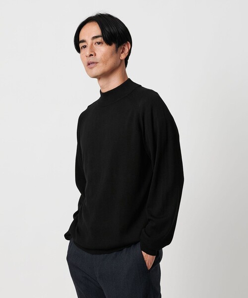 BEAUTY&YOUTH UNITED ARROWS(ビューティーアンドユースユナイテッドアローズ)の「SUPER130 ウール タートル ニット ウォッシャブル(ニット/セーター・メンズ・ダークグレー/ベージュ/オフホワイト/ブラック・M/L/S/XL)」の9枚目の写真