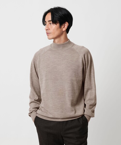 BEAUTY&YOUTH UNITED ARROWS(ビューティーアンドユースユナイテッドアローズ)の「SUPER130 ウール タートル ニット ウォッシャブル(ニット/セーター・メンズ・ダークグレー/ベージュ/オフホワイト/ブラック・M/L/S/XL)」の12枚目の写真