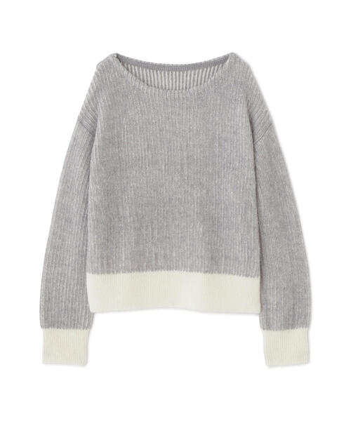 セール】◇配色リブボクシーニット（ニット/セーター）｜NATURAL