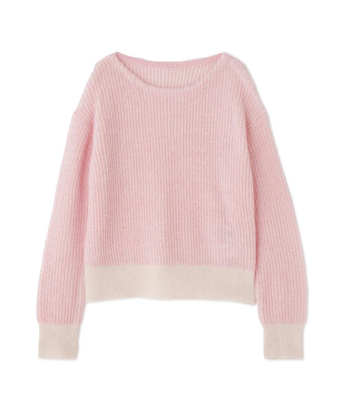 セール】◇配色リブボクシーニット（ニット/セーター）｜NATURAL