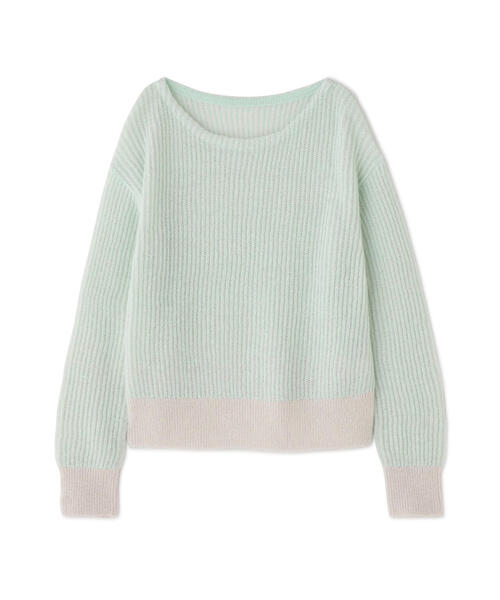 セール】◇配色リブボクシーニット（ニット/セーター）｜NATURAL