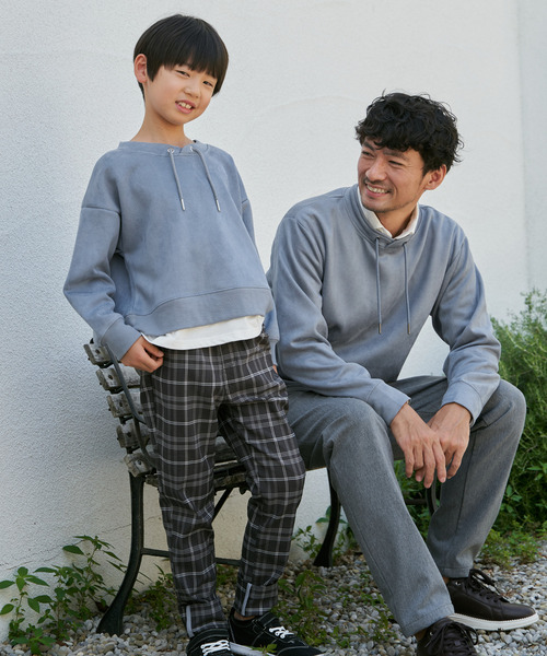 ikka(イッカ)の「【雑誌掲載】GOKU楽スエードジップルーイカラー【抗菌防臭/吸水速乾】【芸能人着用】(スウェット・メンズ・チャコール/キャメル/カーキ/グレイッシュベージュ/ブルー・M/L/XL/S)」の11枚目の写真