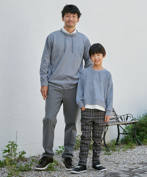 ikka(イッカ)の「【雑誌掲載】GOKU楽スエードジップルーイカラー【抗菌防臭/吸水速乾】【芸能人着用】(スウェット・メンズ・チャコール/キャメル/カーキ/グレイッシュベージュ/ブルー・M/L/XL/S)」の15枚目の写真