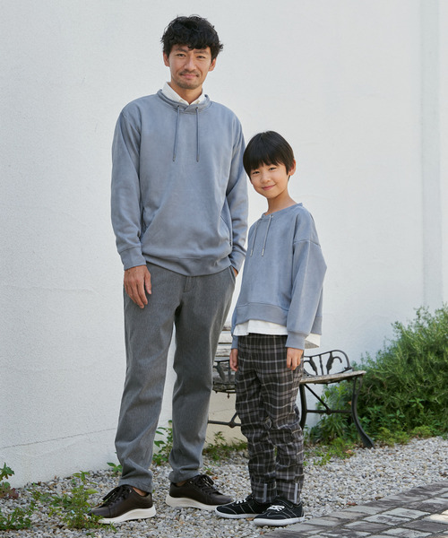 ikka(イッカ)の「【雑誌掲載】GOKU楽スエードジップルーイカラー【抗菌防臭/吸水速乾】【芸能人着用】(スウェット・メンズ・チャコール/キャメル/カーキ/グレイッシュベージュ/ブルー・M/L/XL/S)」の16枚目の写真