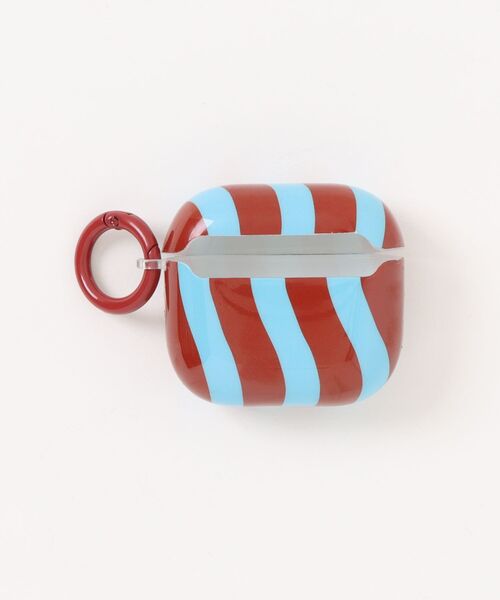 Fun & Daily(ファンアンドデイリー)の「Wave Stripe AirPods 4 / Pro2 / Pro3 Case / エアポッズ4 エアポッズプロ2 エアポッズプロ3(ヘッドフォン/イヤホン・レディース・ピンク/ワインレッド/グリーン/ブルー・B/A/C)」の8枚目の写真