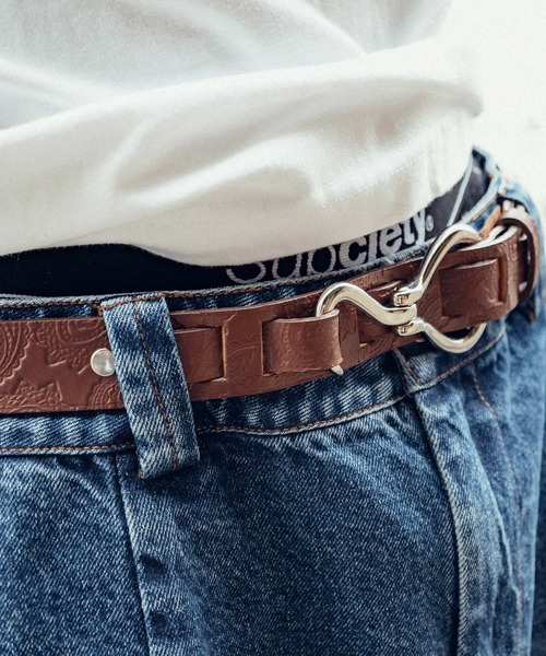 Subciety（サブサエティ）の「Paisley hook belt（ベルト・メンズ・ブラック/ブラウン・FREE）」の17枚目の写真