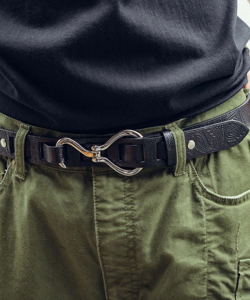Subciety（サブサエティ）の「Paisley hook belt（ベルト・メンズ・ブラック/ブラウン・FREE）」の9枚目の写真