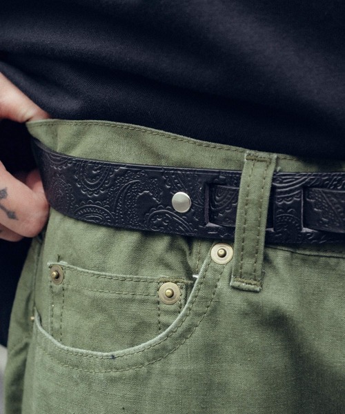 Subciety（サブサエティ）の「Paisley hook belt（ベルト・メンズ・ブラック/ブラウン・FREE）」の11枚目の写真