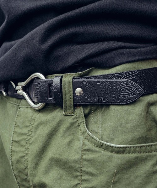 Subciety（サブサエティ）の「Paisley hook belt（ベルト・メンズ・ブラック/ブラウン・FREE）」の14枚目の写真