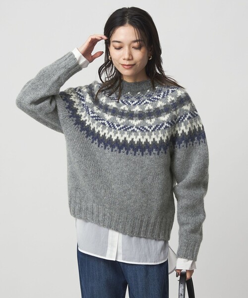 セール】【別注】＜Harley of Scotland＞ノルディック プルオーバー