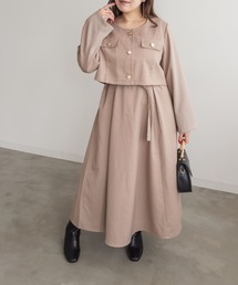 CLETTE（クレット）の「CLETTEオリジナルショートジャケット＆ワンピースセット（ワンピース）」