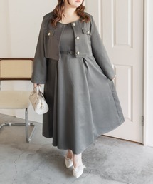 CLETTE（クレット）の「CLETTEオリジナルショートジャケット＆ワンピースセット（ワンピース）」