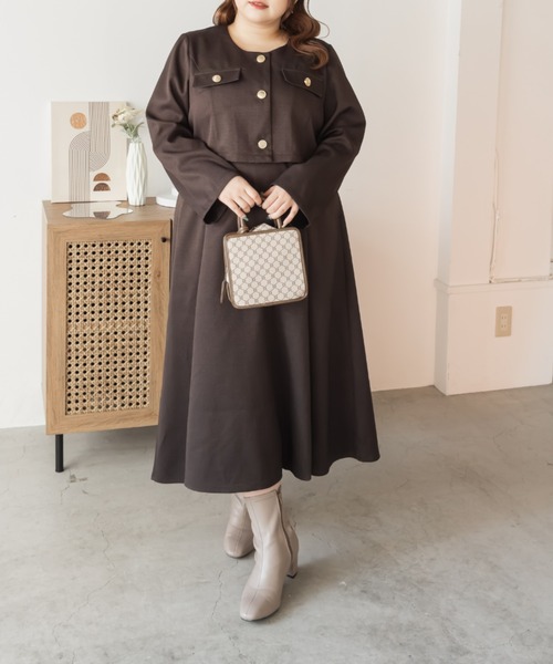 CLETTEオリジナルショートジャケット＆ワンピースセット（ワンピース