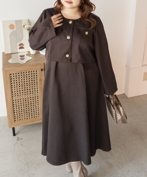 CLETTEオリジナルショートジャケット＆ワンピースセット（ワンピース