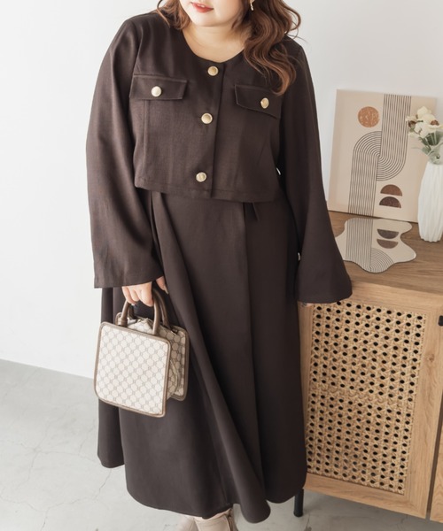 CLETTEオリジナルショートジャケット＆ワンピースセット（ワンピース