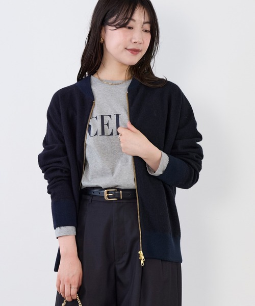 セール】圧縮ジップニットブルゾン（ニット/セーター）｜MICA&DEAL