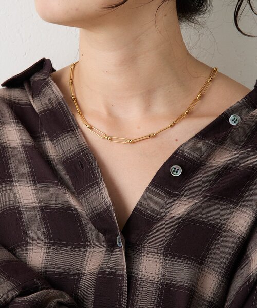 RIVE DROITE（リヴドロワ）の「【R.good（アールドットグッド）】オーバルチェーンネックレス（ネックレス・レディース・シルバー/ゴールド・FREE）」の7枚目の写真