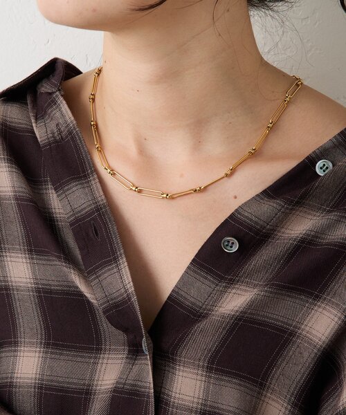 RIVE DROITE（リヴドロワ）の「【R.good（アールドットグッド）】オーバルチェーンネックレス（ネックレス・レディース・シルバー/ゴールド・FREE）」の8枚目の写真